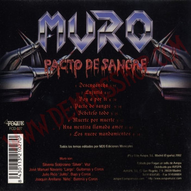 CD Muro Pacto De Sangre