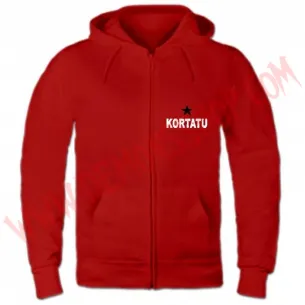 Sudadera Cremallera Kortatu (Roja)