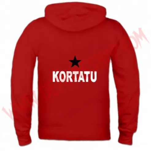 Sudadera Cremallera Kortatu (Roja)