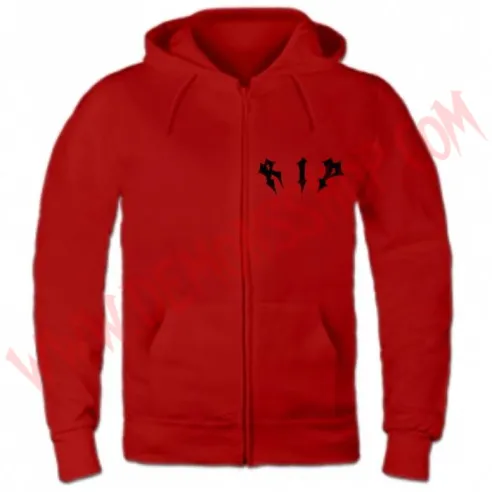 Sudadera Cremallera RIP (Roja)