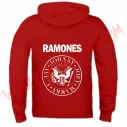 Sudadera Cremallera Ramones (Roja)