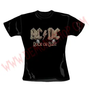 Camiseta Chica MC Ac Dc