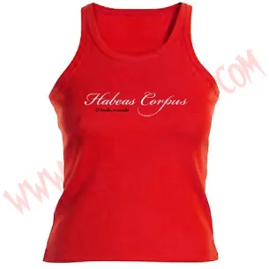 Camiseta Chica Tirantes Habeas Corpus