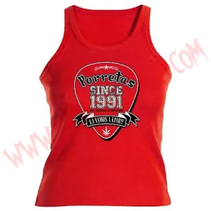 Camiseta Chica Tirantes Porretas