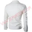 Chaqueta Cruzada Biker Blanca