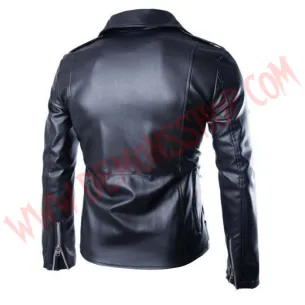 Chaqueta Cruzada MotorBiker Negra 2