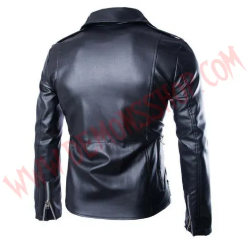 Chaqueta Cruzada MotorBiker Negra