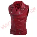 Chaleco Cruzado Biker Rojo