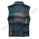 Chaleco Vaquero Azul Roturas