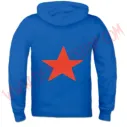 Sudadera Cremallera Estrella Roja (Azul)