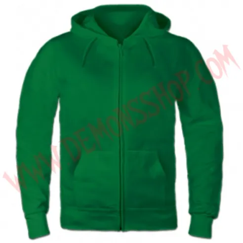 Sudadera Cremallera Estrella Roja (Verde)