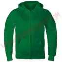 Sudadera Cremallera Estrella Roja (Verde)