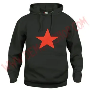 Sudadera Estrella Roja (Negra)