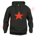 Sudadera Estrella Roja (Negra)