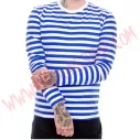 Camiseta ML Rayas Azules y Blancas