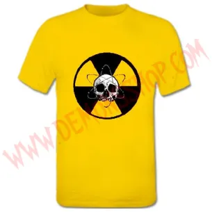 Camiseta MC Calavera Nuclear (Amarilla)