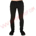 Pantalon Elastico Pitillo Pinstriped