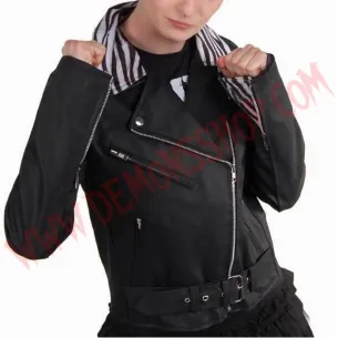 Chaqueta Vaquera Ramones Negra Zebra