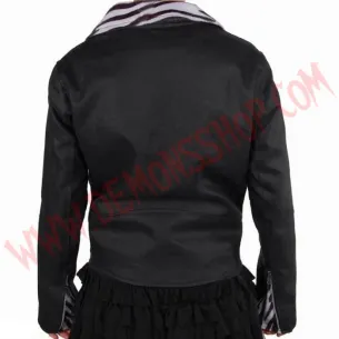Chaqueta Vaquera Ramones Negra Zebra 2