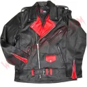 Chaqueta de Cuero Johnny Thunders Roja