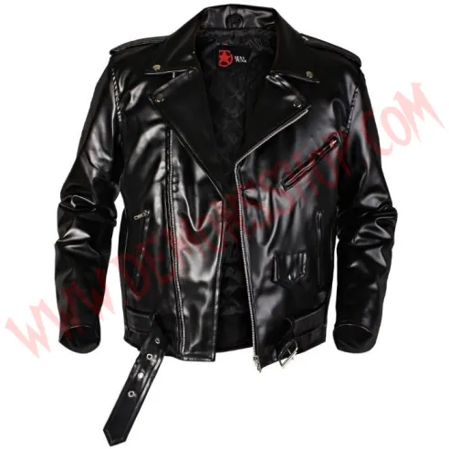 Chaqueta Clasica de Cuero Vegan