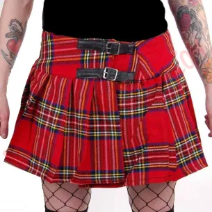 Minifalda Tartan Red 2 Strap