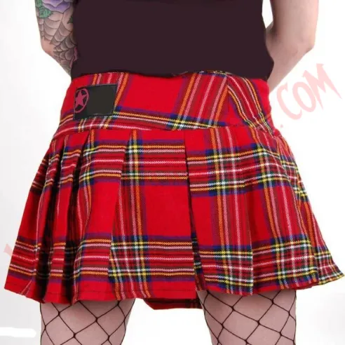 Minifalda Tartan Red 2 Strap
