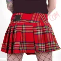 Minifalda Tartan Red 2 Strap