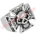 Anillo Iron Cross Skull