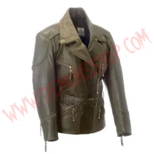 Chaqueta de Cuero Bianca Waxy