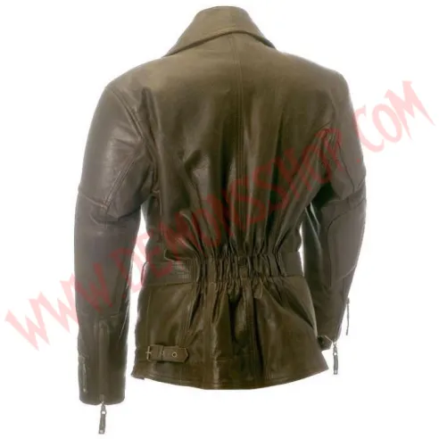Chaqueta de Cuero Bianca Waxy