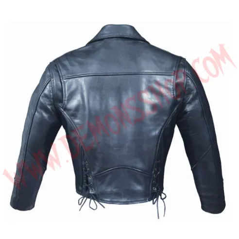 Chaqueta de Cuero Cruzada Ohio