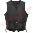 Chaleco de Cuero Motorcycle Aguila