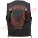 Chaleco de Cuero Motorcycle Aguila