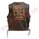 Chaleco de Cuero Chopper Waxy
