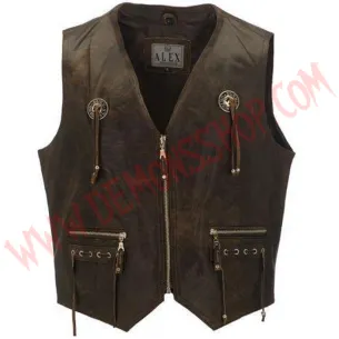 Chaleco de Cuero Indio Waxy 2