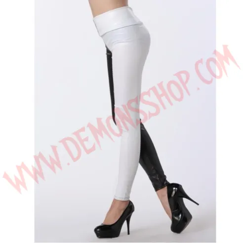 Leggings Patchwork White