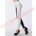 Leggings Patchwork White