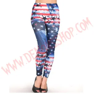 Leggings American Flag Tie Dye