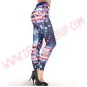 Leggings American Flag Tie Dye