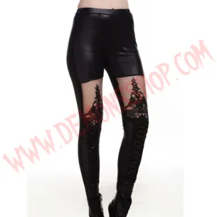Leggings LaceUp Gothic