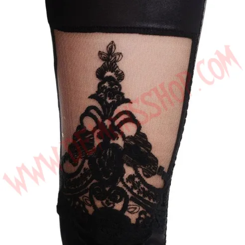 Leggings LaceUp Gothic
