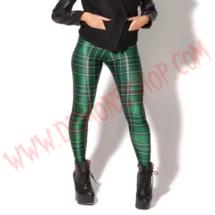 Leggings Tartan Green