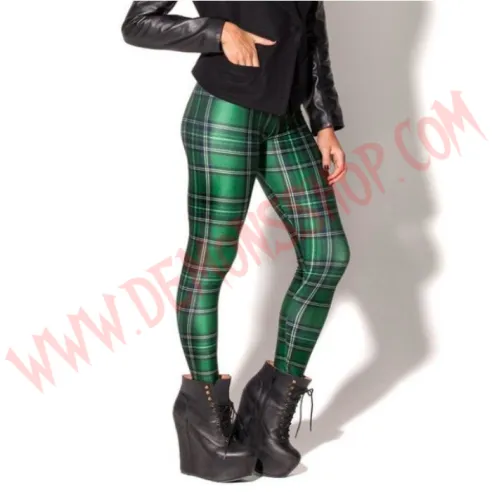 Leggings Tartan Green