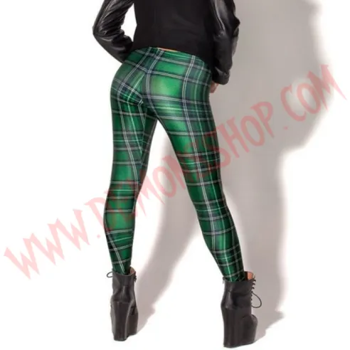 Leggings Tartan Green