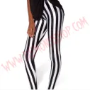 Leggings Rayas Blancas Gruesas