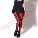 Leggings Rayas Rojas