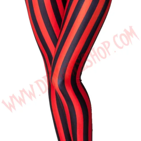 Leggings Rayas Rojas
