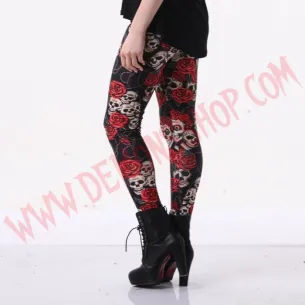 Leggings Skull Flower 2