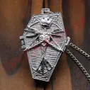 Reloj Pesadilla Antes de Navidad Ataud plata